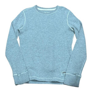 Campus Crew Sweater Mens Medium Crewneck Long Sleeve Thermal Knit Pullover